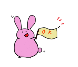 Misunderstanding of the rice cake rabbit sticker #1092010
