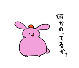 Misunderstanding of the rice cake rabbit sticker #1092017