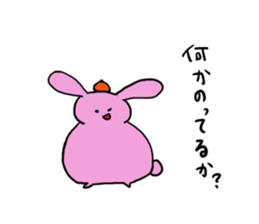 Misunderstanding of the rice cake rabbit sticker #1092017