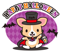 Corgi Halloween sticker #1092106