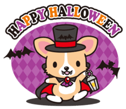 Corgi Halloween sticker #1092106