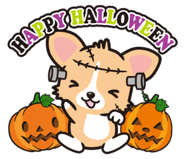 Corgi Halloween sticker #1092108