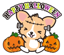 Corgi Halloween sticker #1092108