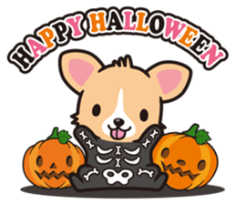 Corgi Halloween sticker #1092109