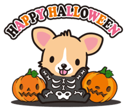 Corgi Halloween sticker #1092109