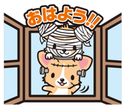 Corgi Halloween sticker #1092111