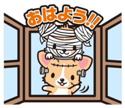 Corgi Halloween sticker #1092111