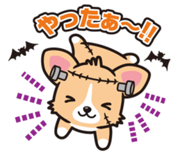Corgi Halloween sticker #1092121
