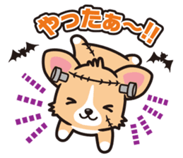 Corgi Halloween sticker #1092121