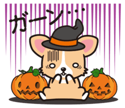 Corgi Halloween sticker #1092122