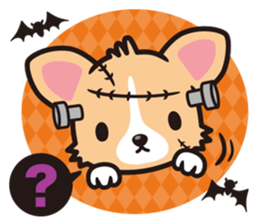 Corgi Halloween sticker #1092129