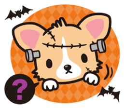 Corgi Halloween sticker #1092129