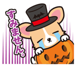Corgi Halloween sticker #1092142