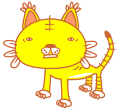yellow tiger sticker #1092146