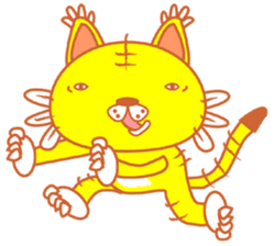 yellow tiger sticker #1092150