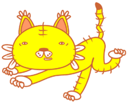 yellow tiger sticker #1092151