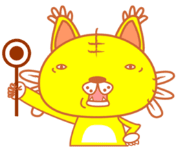 yellow tiger sticker #1092160