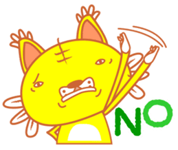 yellow tiger sticker #1092169