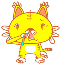 yellow tiger sticker #1092173