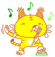 yellow tiger sticker #1092177