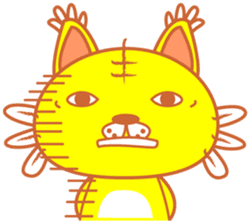 yellow tiger sticker #1092178