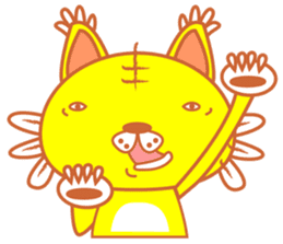 yellow tiger sticker #1092181