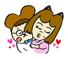 Nyakky and Kumao sticker #1093355