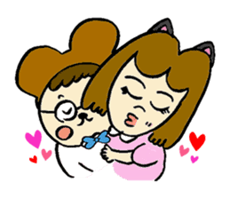 Nyakky and Kumao sticker #1093355