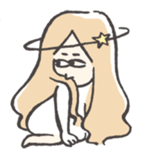 Space & Star Child sticker #1093671