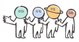 Space & Star Child sticker #1093692