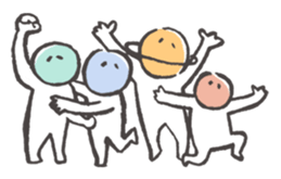 Space & Star Child sticker #1093693