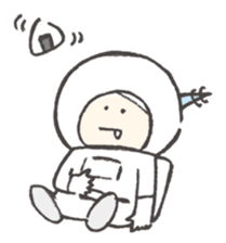 Space & Star Child sticker #1093699