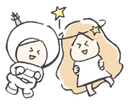 Space & Star Child sticker #1093704