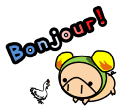 ENJOY! KOBUTA! (French Ver.) sticker #1093729