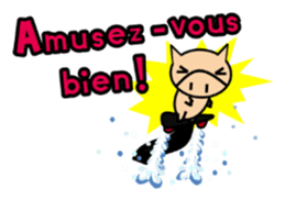 ENJOY! KOBUTA! (French Ver.) sticker #1093745