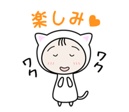 Girl in costume sticker #1093750