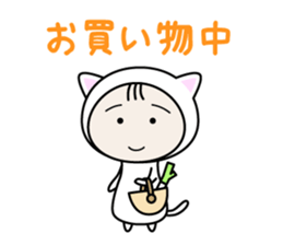 Girl in costume sticker #1093759