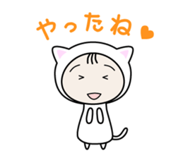 Girl in costume sticker #1093775