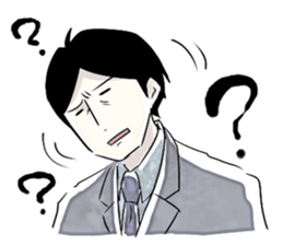 Exaggerated man sticker #1095157