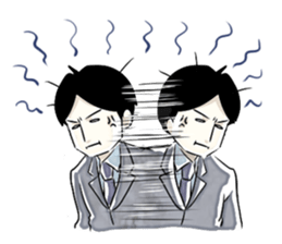 Exaggerated man sticker #1095164