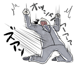 Exaggerated man sticker #1095172