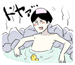 Exaggerated man sticker #1095177