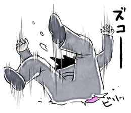 Exaggerated man sticker #1095181