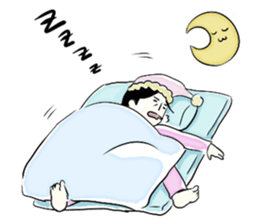 Exaggerated man sticker #1095184