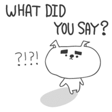 A dog in Kyushu 'Tetsuya' 1 (English) sticker #1095450