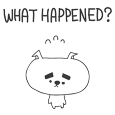 A dog in Kyushu 'Tetsuya' 1 (English) sticker #1095459