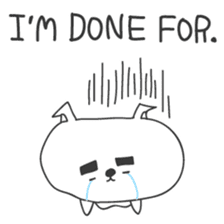 A dog in Kyushu 'Tetsuya' 1 (English) sticker #1095464