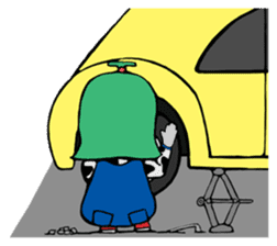 Michi Sanko-chan Farmer's Daugher sticker #1096448