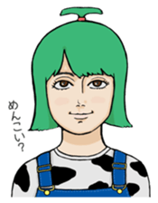 Michi Sanko-chan Farmer's Daugher sticker #1096465