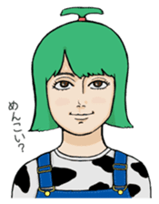 Michi Sanko-chan Farmer's Daugher sticker #1096465